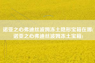 诺亚之心弗迪丝波姆冻土隐形宝箱在哪(诺亚之心弗迪丝波姆冻土宝箱)