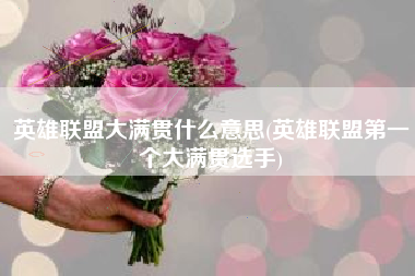 英雄联盟大满贯什么意思(英雄联盟第一个大满贯选手)