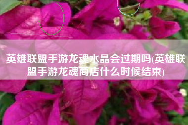 英雄联盟手游龙魂水晶会过期吗(英雄联盟手游龙魂商店什么时候结束)