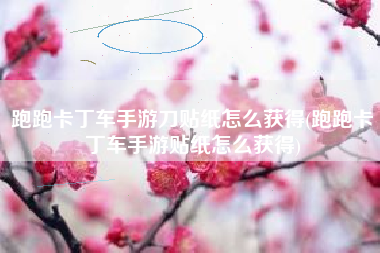 跑跑卡丁车手游刀贴纸怎么获得(跑跑卡丁车手游贴纸怎么获得)