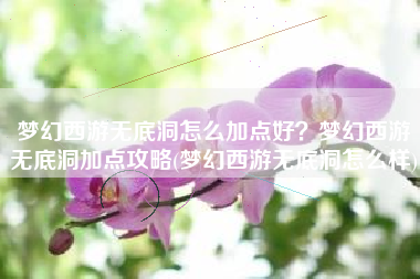 梦幻西游无底洞怎么加点好？梦幻西游无底洞加点攻略(梦幻西游无底洞怎么样)