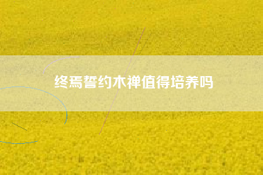 终焉誓约木禅值得培养吗