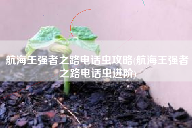 航海王强者之路电话虫攻略(航海王强者之路电话虫进阶)