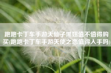 跑跑卡丁车手游天仙子黑妞值不值得购买(跑跑卡丁车手游天使之恋值得入手吗)