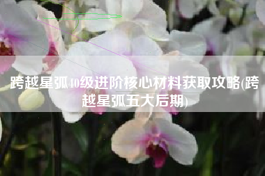 跨越星弧40级进阶核心材料获取攻略(跨越星弧五大后期)