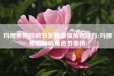 玛娜希斯回响节奏榜最强角色排行(玛娜希斯回响角色节奏榜)