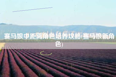 赛马娘中距离角色培养攻略(赛马娘新角色)