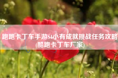 跑跑卡丁车手游S4小有成就挑战任务攻略(酷跑卡丁车厂家)