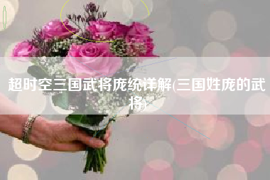 超时空三国武将庞统详解(三国姓庞的武将)