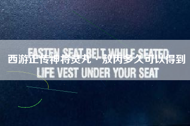 西游正传神将灵丸·敖丙多久可以得到