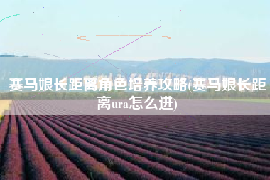 赛马娘长距离角色培养攻略(赛马娘长距离ura怎么进)