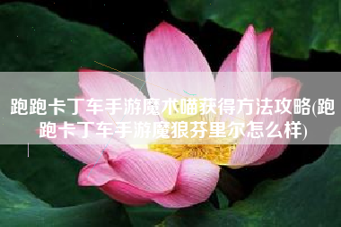 跑跑卡丁车手游魔术喵获得方法攻略(跑跑卡丁车手游魔狼芬里尔怎么样)