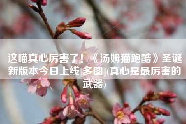 这喵真心厉害了！《汤姆猫跑酷》圣诞新版本今日上线[多图](真心是最厉害的武器)