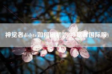 神觉者dislyte如何刷初始(神觉者国际服)