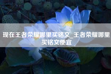 现在王者荣耀哪里买铭文_王者荣耀哪里买铭文便宜