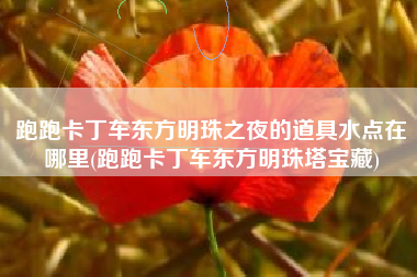 跑跑卡丁车东方明珠之夜的道具水点在哪里(跑跑卡丁车东方明珠塔宝藏)