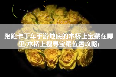 跑跑卡丁车手游地底的木桥上宝藏在哪里(木桥上搜寻宝藏位置攻略)