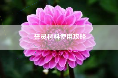 誓灵材料使用攻略
