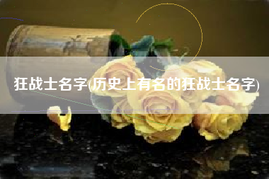 狂战士名字(历史上有名的狂战士名字)