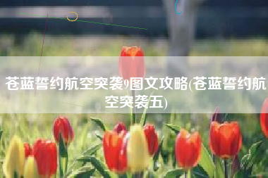 苍蓝誓约航空突袭9图文攻略(苍蓝誓约航空突袭五)