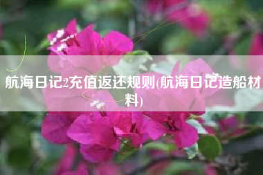 航海日记2充值返还规则(航海日记造船材料)