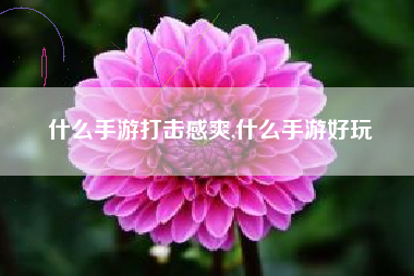 什么手游打击感爽,什么手游好玩