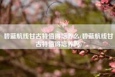 碧蓝航线甘古特值得培养么(碧蓝航线甘古特值得培养吗)