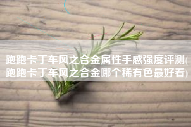 跑跑卡丁车风之合金属性手感强度评测(跑跑卡丁车风之合金哪个稀有色最好看)