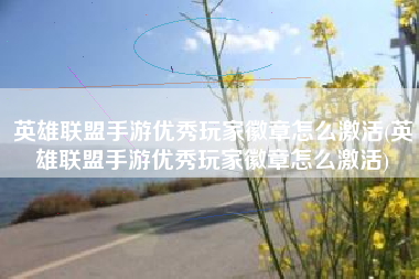 英雄联盟手游优秀玩家徽章怎么激活(英雄联盟手游优秀玩家徽章怎么激活)