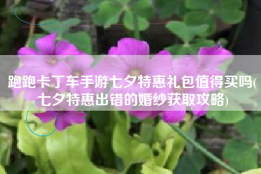 跑跑卡丁车手游七夕特惠礼包值得买吗(七夕特惠出错的婚纱获取攻略)