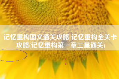 记忆重构图文通关攻略 记忆重构全关卡攻略(记忆重构第一章三星通关)