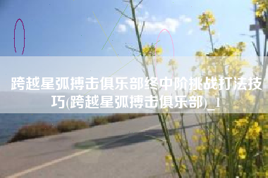 跨越星弧搏击俱乐部终中阶挑战打法技巧(跨越星弧搏击俱乐部)_1