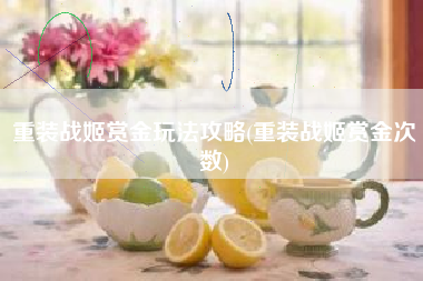 重装战姬赏金玩法攻略(重装战姬赏金次数)