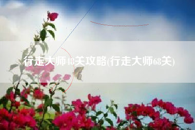行走大师48关攻略(行走大师68关)