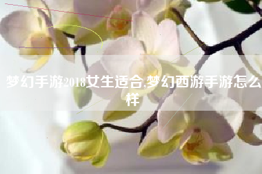 梦幻手游2018女生适合,梦幻西游手游怎么样