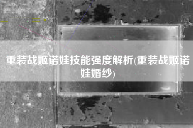 重装战姬诺娃技能强度解析(重装战姬诺娃婚纱)