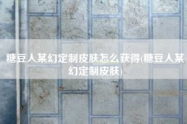 糖豆人某幻定制皮肤怎么获得(糖豆人某幻定制皮肤)