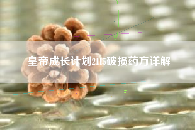 皇帝成长计划2H5破损药方详解