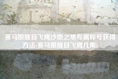 赛马娘醒目飞鹰沙地之隼专属称号获得方法(赛马娘醒目飞鹰几集)