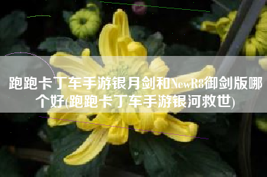 跑跑卡丁车手游银月剑和NewR8御剑版哪个好(跑跑卡丁车手游银河救世)