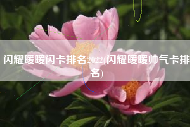 闪耀暖暖闪卡排名2022(闪耀暖暖帅气卡排名)