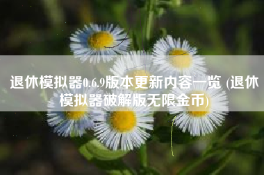 退休模拟器0.6.9版本更新内容一览 (退休模拟器破解版无限金币)