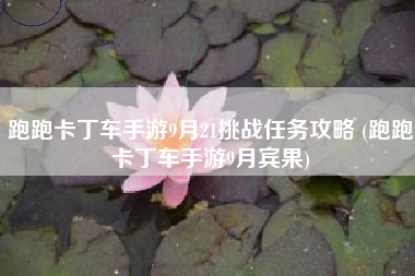 跑跑卡丁车手游9月21挑战任务攻略 (跑跑卡丁车手游9月宾果)