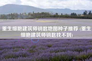 重生细胞建筑师钥匙地图种子推荐 (重生细胞建筑师钥匙找不到)