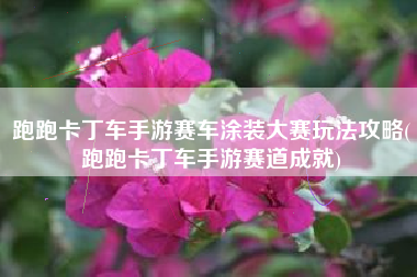 跑跑卡丁车手游赛车涂装大赛玩法攻略(跑跑卡丁车手游赛道成就)