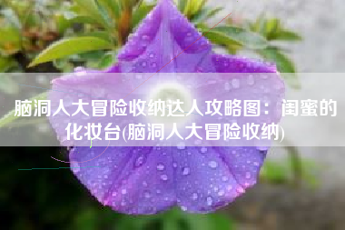 脑洞人大冒险收纳达人攻略图：闺蜜的化妆台(脑洞人大冒险收纳)