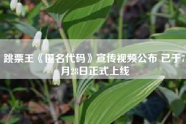 跳票王《匿名代码》宣传视频公布 已于7月28日正式上线