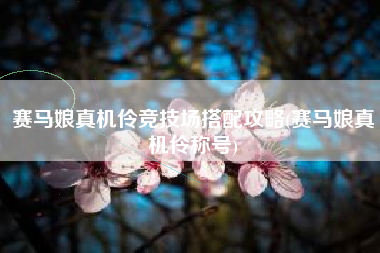 赛马娘真机伶竞技场搭配攻略(赛马娘真机伶称号)