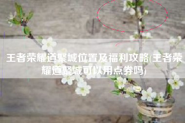 王者荣耀道聚城位置及福利攻略(王者荣耀道聚城可以用点券吗)