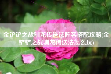 金铲铲之战驯龙传送法阵容搭配攻略(金铲铲之战驯龙传送法怎么玩)